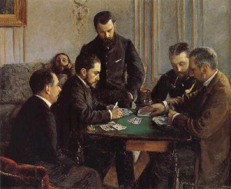 Gustave Caillebotte Card oil painting picture